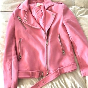 Pink biker jacket
